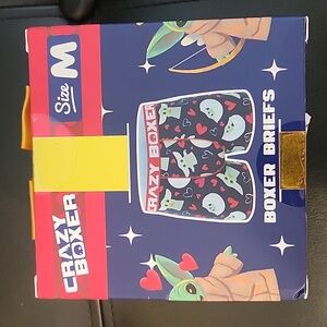 Star Wars Mandalorian Men's Boxer Briefs – Baby Yoda Heart Design Crazy Boxers